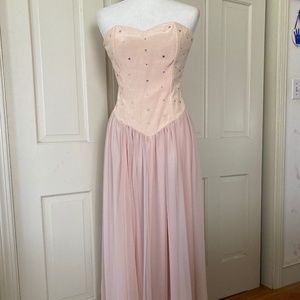 Positively Ellyn Vintage Strapless Evening Gown  SZ 7/8